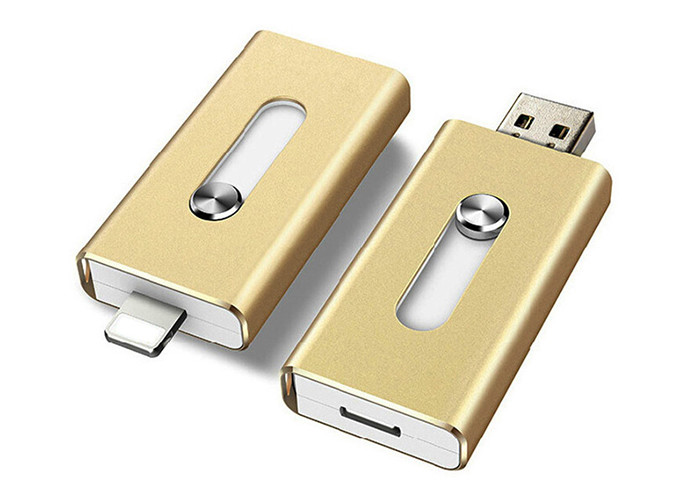 Shock Resistance Micro Usb Drive , Solid State Storage Dual Usb Flash Drive