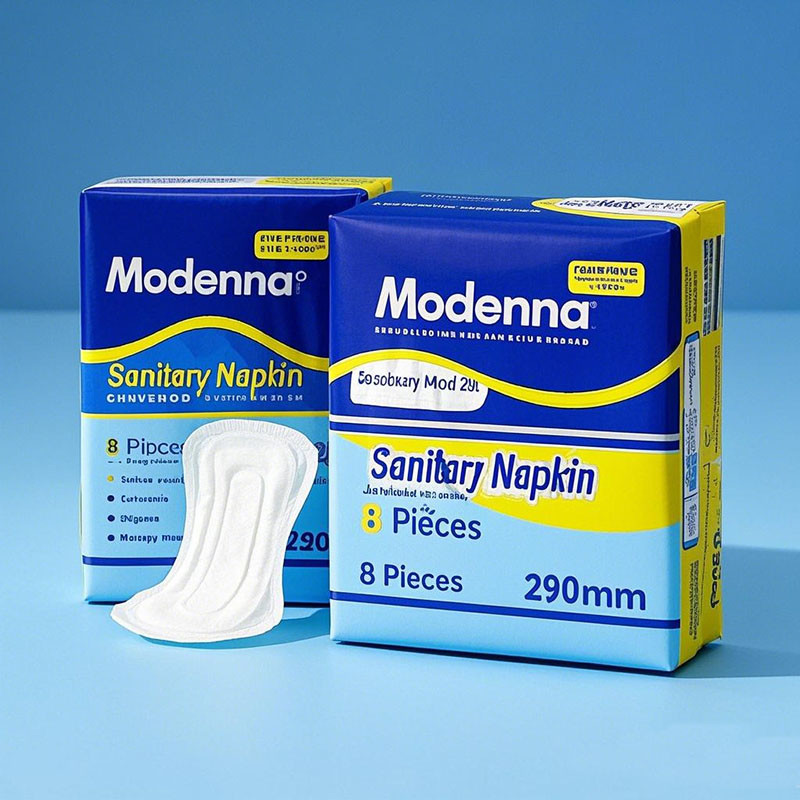 Good Breathability Leakage Protection Disposable Sanitary Napkin 6 Layers