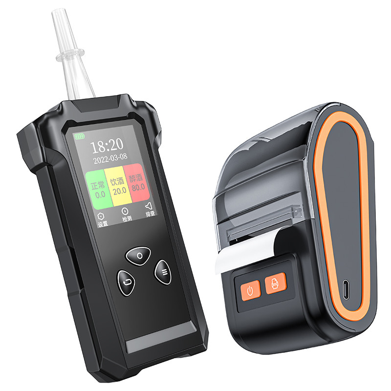 Lightweight Alcohol Breath Analyser With Printer 200000 Test Records Storage