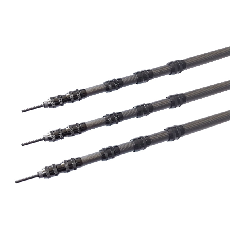 3K Twill Glossy Carbon Fiber Telescoping Pole For Window Cleaning