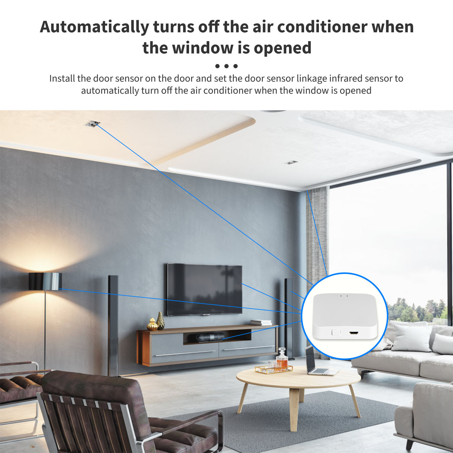Tuya Remote Control Wifi Zigbee Gateway Connect With Many Smart Home Device