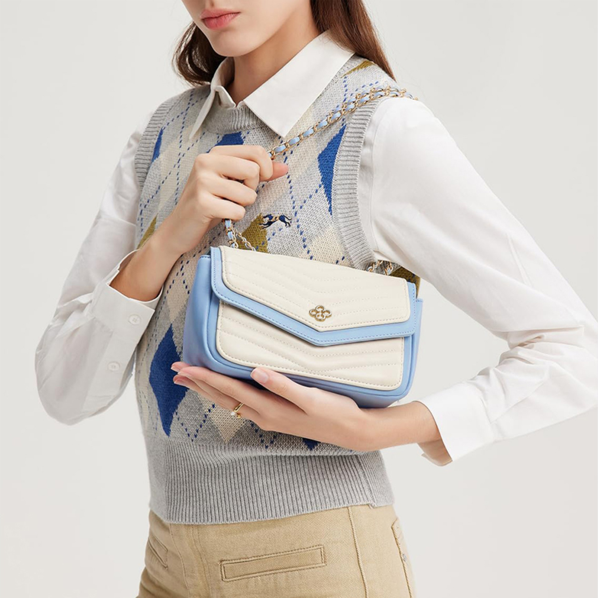 PU Crossbody Bag For Women Adjustable Designer Shoulder Bag Waterproof Single Handle