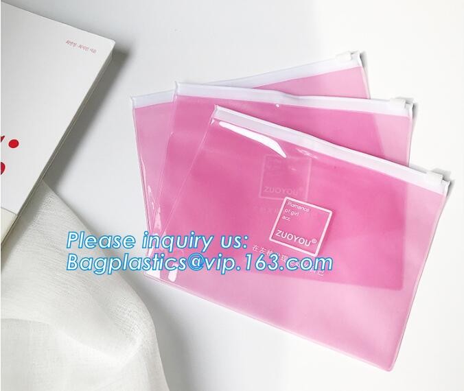 Plastic Bag OEM Custom PVC Loop Handle Image Printed Plastic Shopping Bag,Promotional Clear Waterproof Plastic Cosmetic