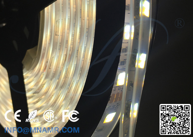 Dimmable LED Strip Lights 12v 24v 15w Shop Lighting Mix Color Temperature Constant Current 5 Meters Each Reel