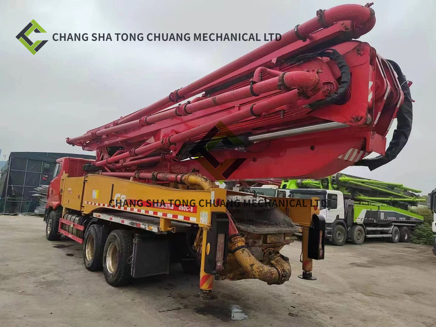 In 2021 Sany SYM5350THB1E Chassis 49 M Concrete Pump Truck 5 Cylinders And 5 Masts