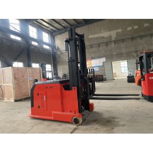 5.5 km/h Travel Speed 3 Way Electric Pallet Stacker with Lever Operation Brake