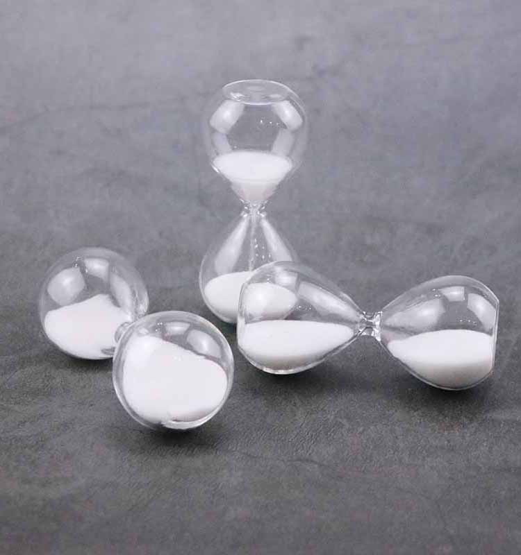 1 3 5 Minutes Glass Hourglass Tea Timer Country / Traditional Style