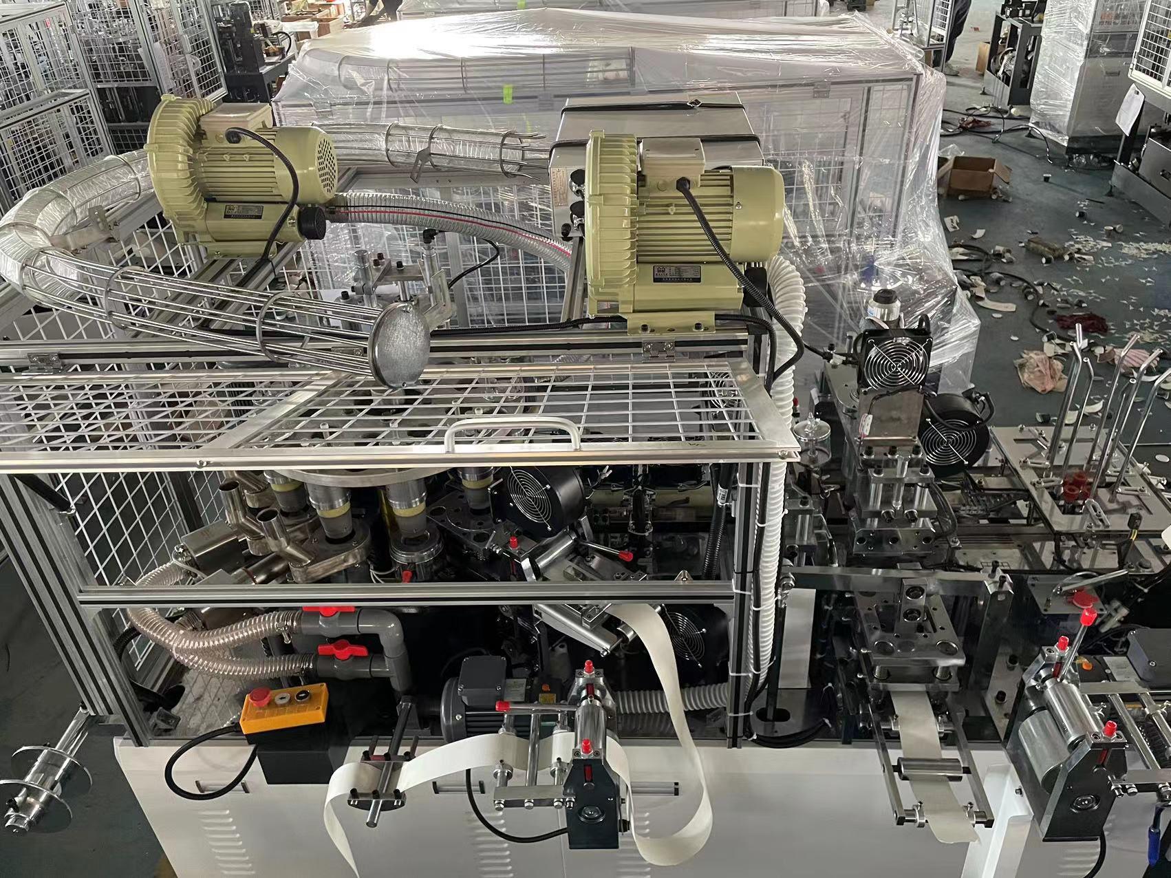 Fully Automatic Paper Coffee Cup Machine Production Line with Speed of 90-100pcs/min and Weight of 2100 kg