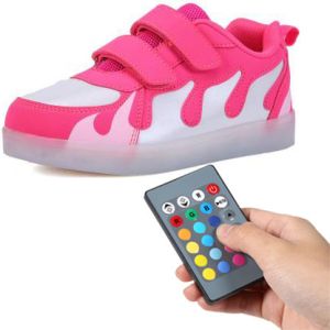 USB Rechargeable Remote Control LED Shoes For Toddlers 11 Lighting Changing