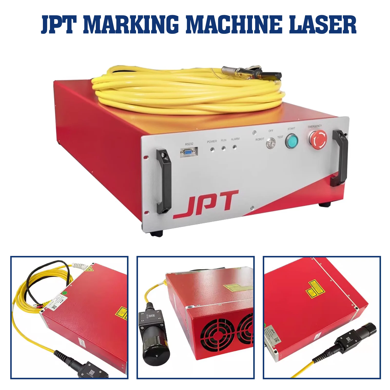 JPT MOPA M7 Fiber Laser Cutting Machine 70W 60W 50W 30W For Raycus Silver Gold