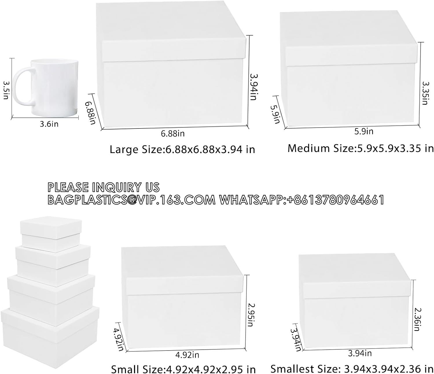 Black Gift Boxes Birthday Wedding Graduation Christmas Gift Wrapping Boxes groomsmen Presents Wrapping