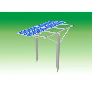 China Aluminum Rails Solar Panel Ground Mounting Systems With Cement Foundation on sale