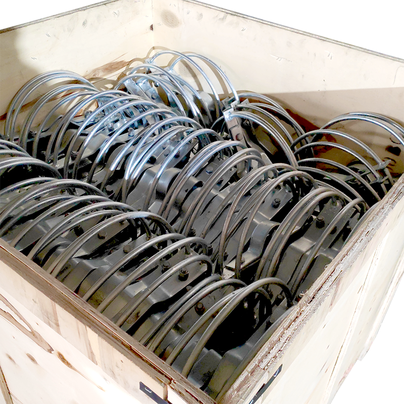 Overhead Line Accessories PA1500 FTTH Cable Anchoring Clamps High Tension Plastic Wed Type