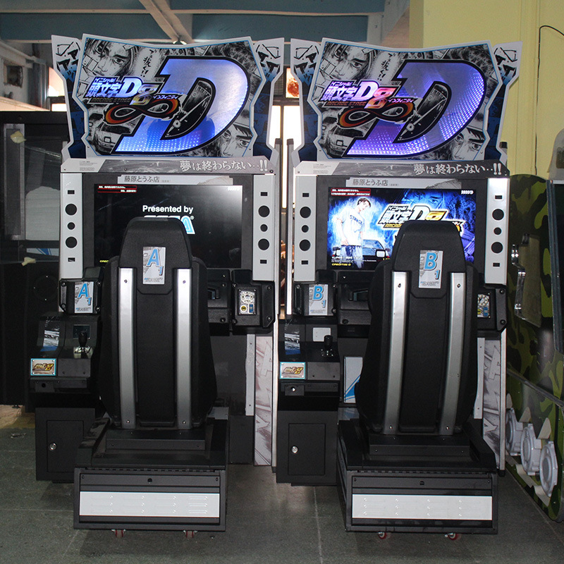 Coin operated Arcade simulator racing car game machine Initial game machine for sale