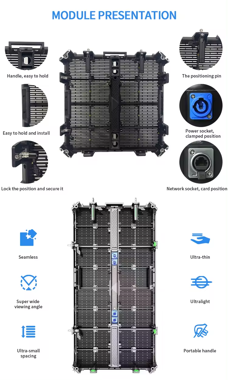 HD P3.91-7.82 Outdoor Transparent LED Screen Display Rental Full Color