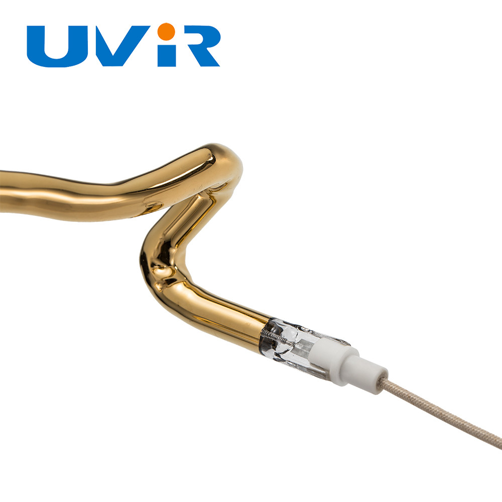 Industrial Infrared Heating Accessories Gold Halogen Heater Tube Shaped Element
