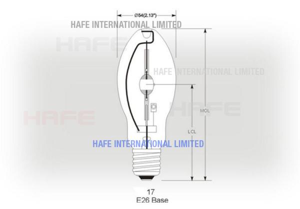 50 - 1500 Watt Metal Hailde Lamps Warm White Street Road Lighting 15000 V /
