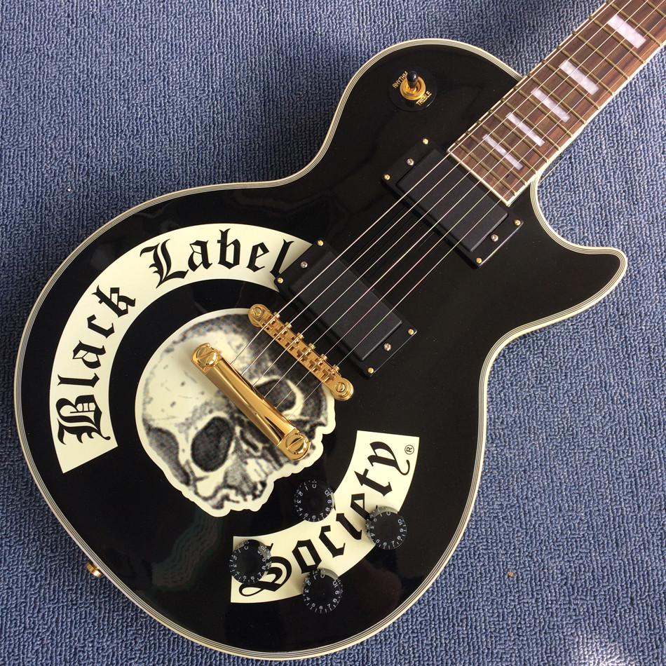 New style high-quality custom LP electric guitar, Skeleton printing,Rosewood Fingerboard,free shipping