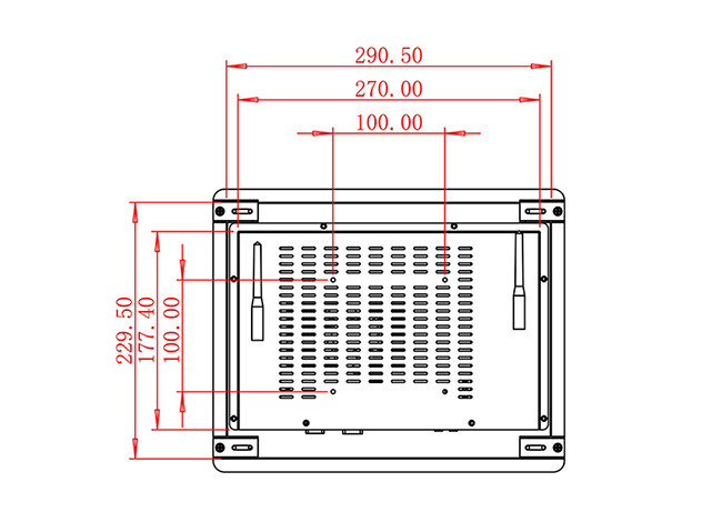 12.1-Inch Rear-Mount Linux Display for Medical Devices and Factory Monitoring