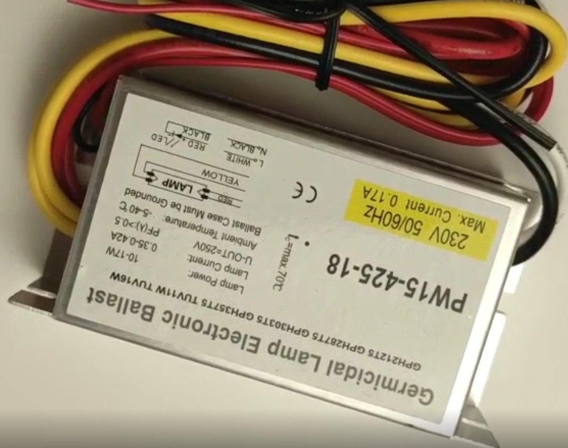 24V DC Electronic UVC Lamp Ballast Sterilizer 18w 4 Pin For T5