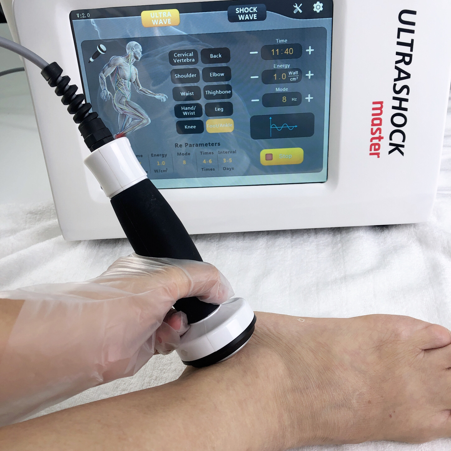 Ultrasound Physical Shockwave Therapy Machine Skin Tightening