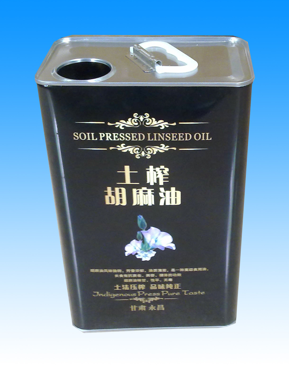 3L Edible Oil Tin Containers Food Grade 0.21mm Empty Oil Tin Can