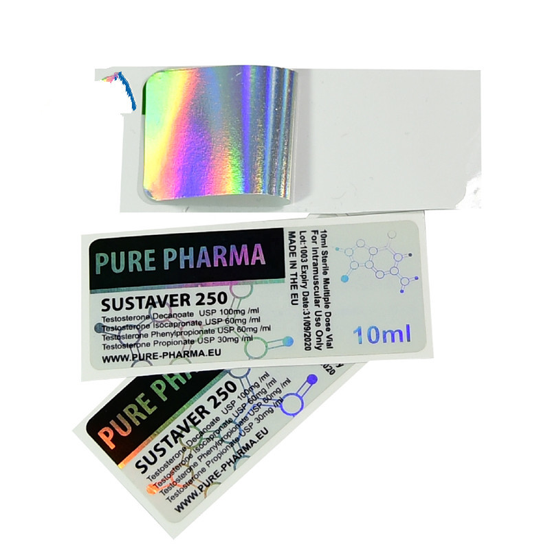 Hologram 10ml Vial Labels , Water Resistant Steroid Bottle Labels