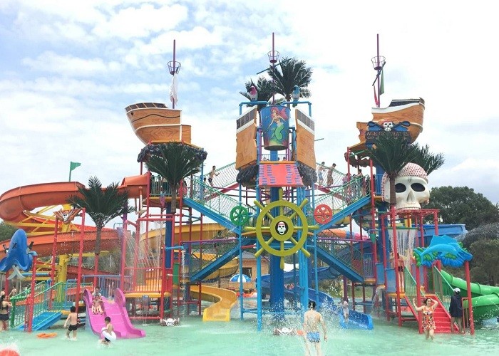 30m3/h Outdoor Aqua Playground Kids Water Play Equipment