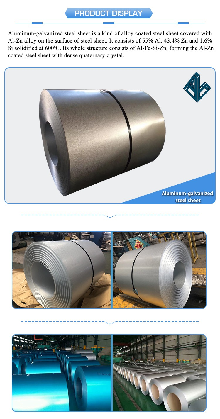 0.4mm Aluminum Zinc Coated Steel Sheet AZ150 Minimized Spangle Galvanized
