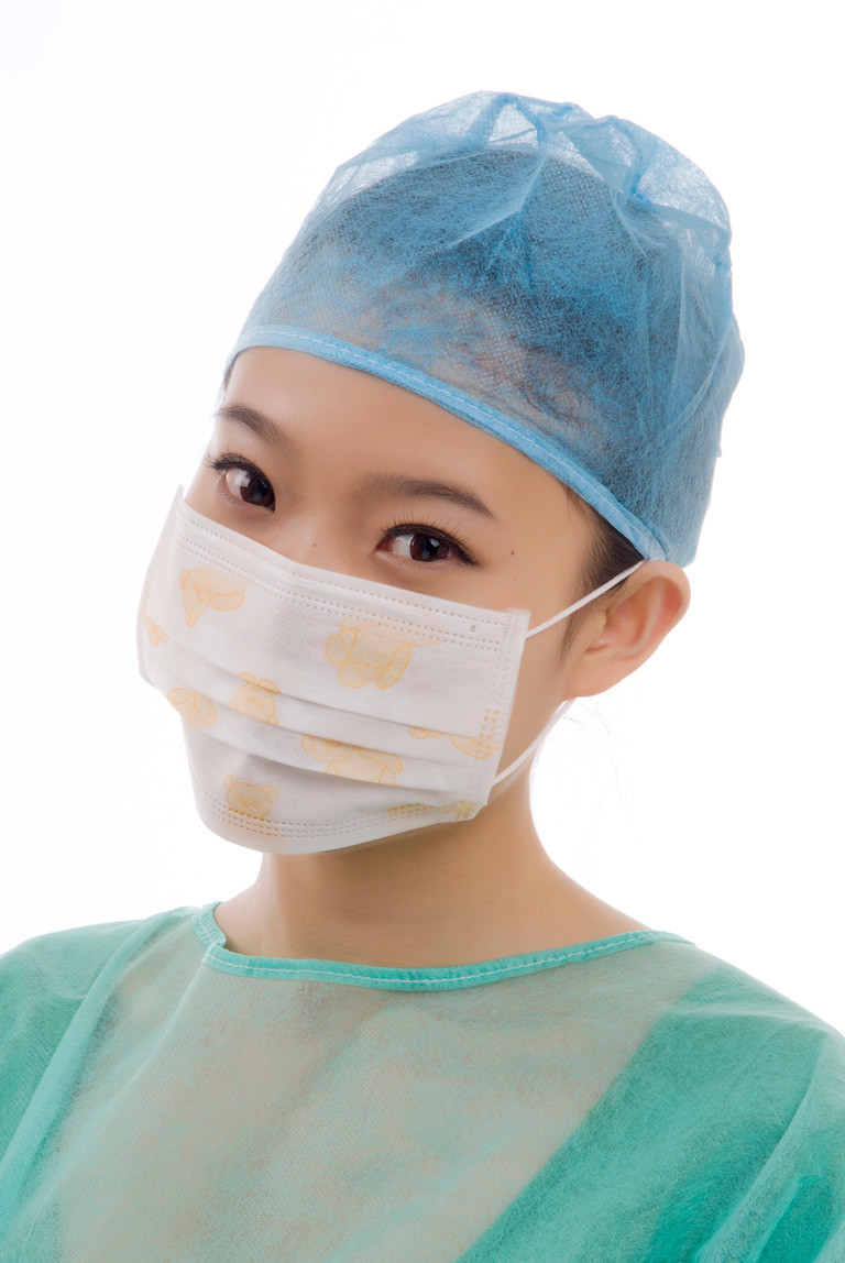 Breathable One Time Use Odorless Meltblown Nonwoven Face Mask With Earloop