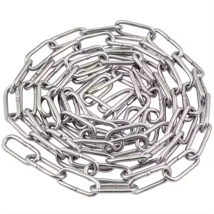 Stainless Steel DIN766 Short Link Chain For Load Lifting Germany Standard G80