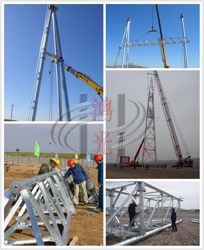 Heavy Type Subatation Galvanized Steel Structure Steel Frame Structure