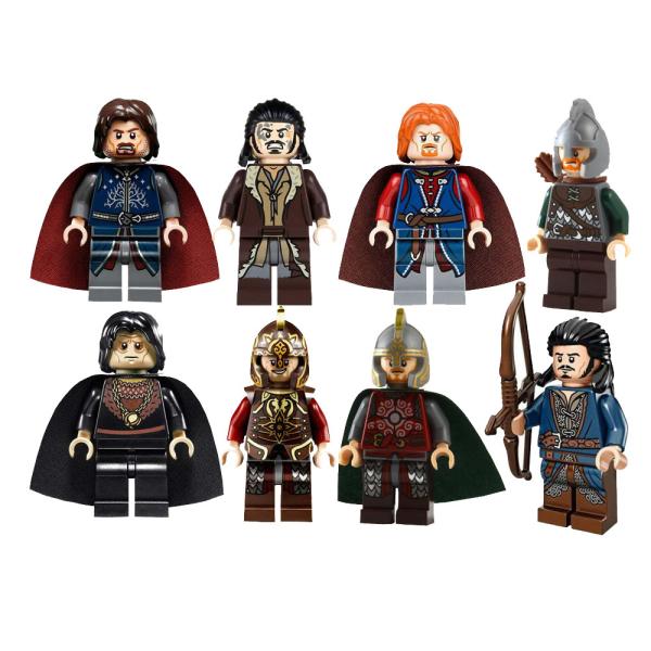 MOC movie characters king archer knight sodier super hero mini figures building
