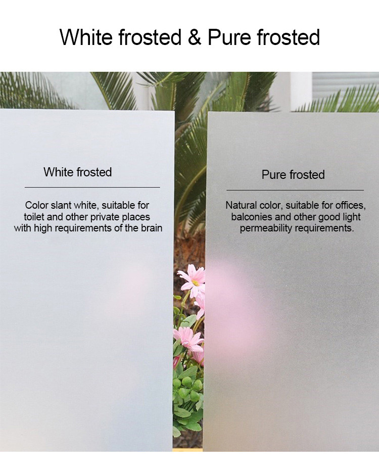 1.52*30m Decorative Frosted Heat Resistant Matte White Glass Window Tint Film