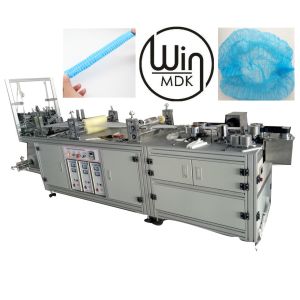 AC380V Nonwoven Bouffant Cap Machine , 50Hz Head Cap Making Machine