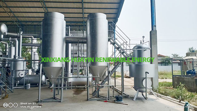 10 Ton Waste Tyre Oil To Diesel Refining Machine Energy Saving