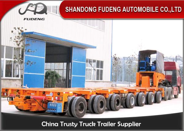 16 Axles 8 Line Hydraulic Modular Heavy Equipment Trailers Large Generator