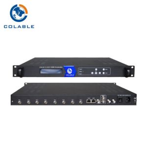 DTV MPEG2 AV Modulator 8 In 1 SD DVB T Encoder Modulator COL5011U - 8CT