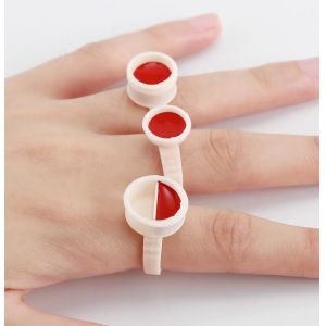 ODM Silicone Pigment Ring Small Medium Large Permanent Makeup Soft Texture