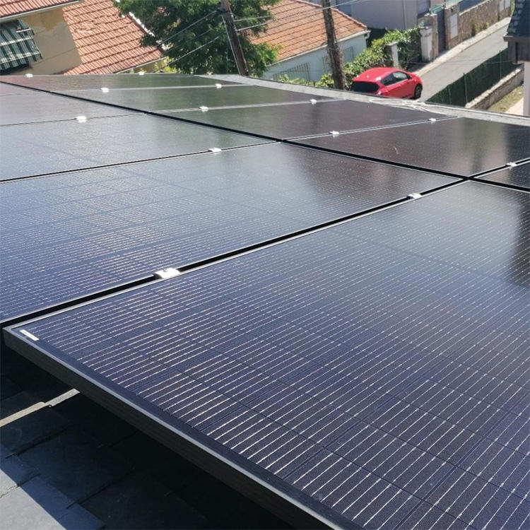 Hot sell competitive price Chinese supplier 400W 410W shingles photovoltaic pv 415 watt monocrystalline full black solar panel