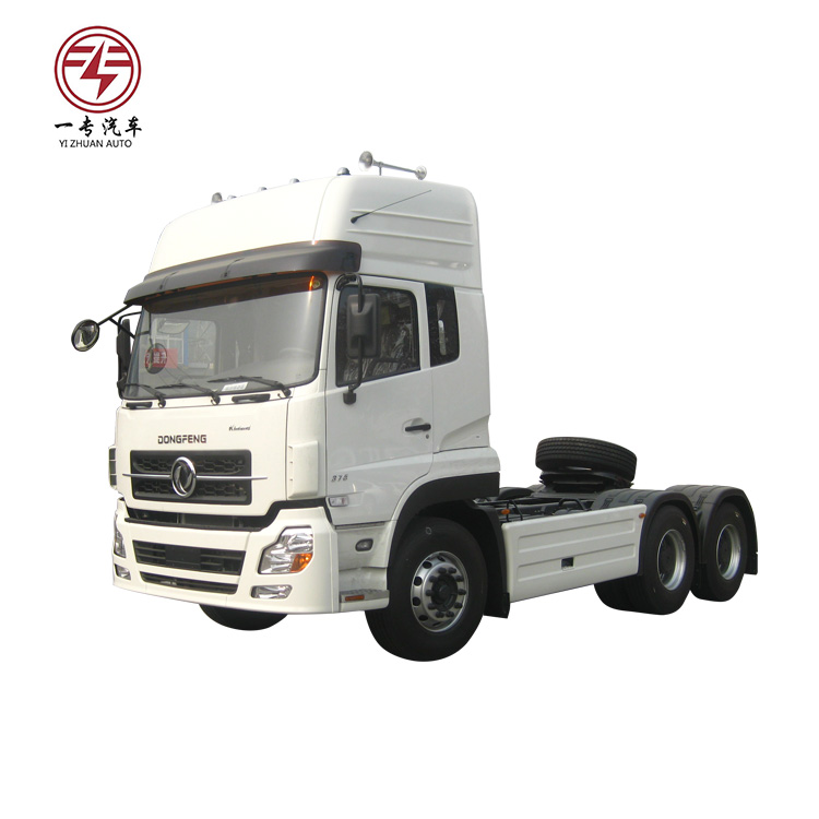 Dongfeng 6x4 LHD High Roof Cabin Diesel CNG Tractor Trailer With Automatic Air Conditioner
