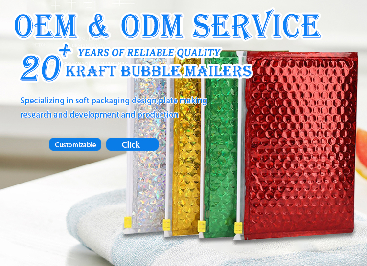 Bubble Bags Zip Padded Pouch For Beauty Skin Care Slider Zipper Lock Bag Colored Customized PVC Slider Zipper Bubble Bag