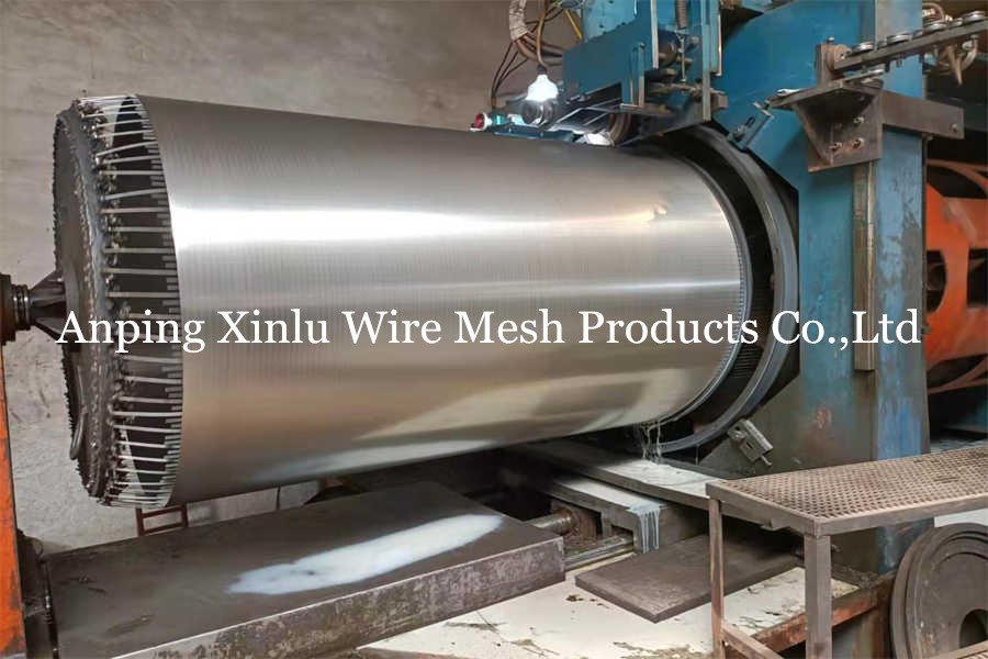 OD 620mm Rotating Drum Screen / Wedge Wire Sieve Filters SS 304 2mm Slot
