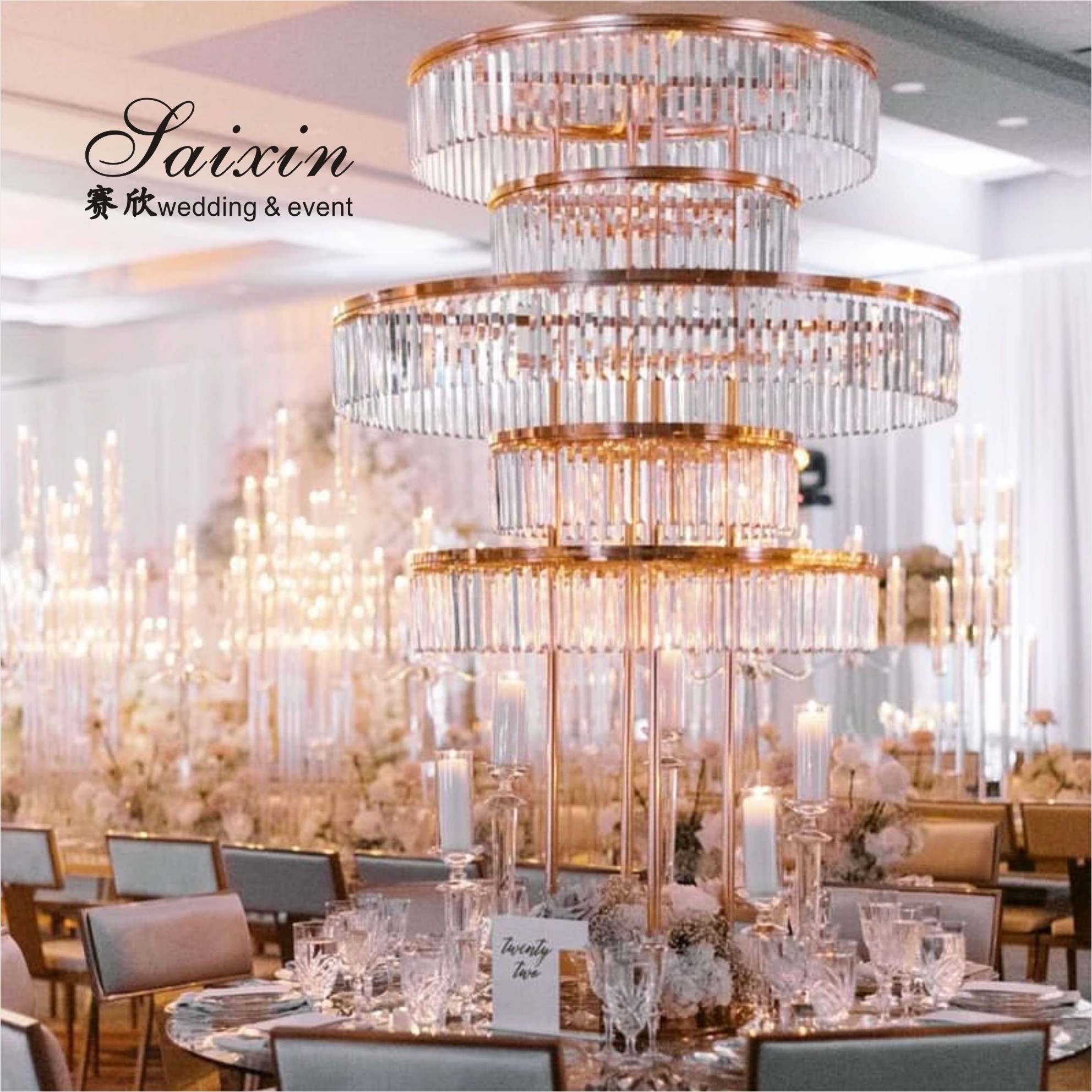 Romantic Wedding Lights Decoration 5 Head Butterfly LED Wedding Walkway Lights
