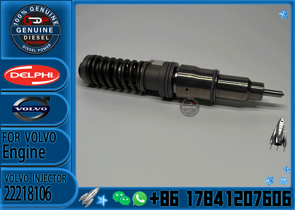 22479124 22052772 22218106 Fuel Injector For Volvo Engine 20430583 20440388 22012829 Diesel Engine Part Injector