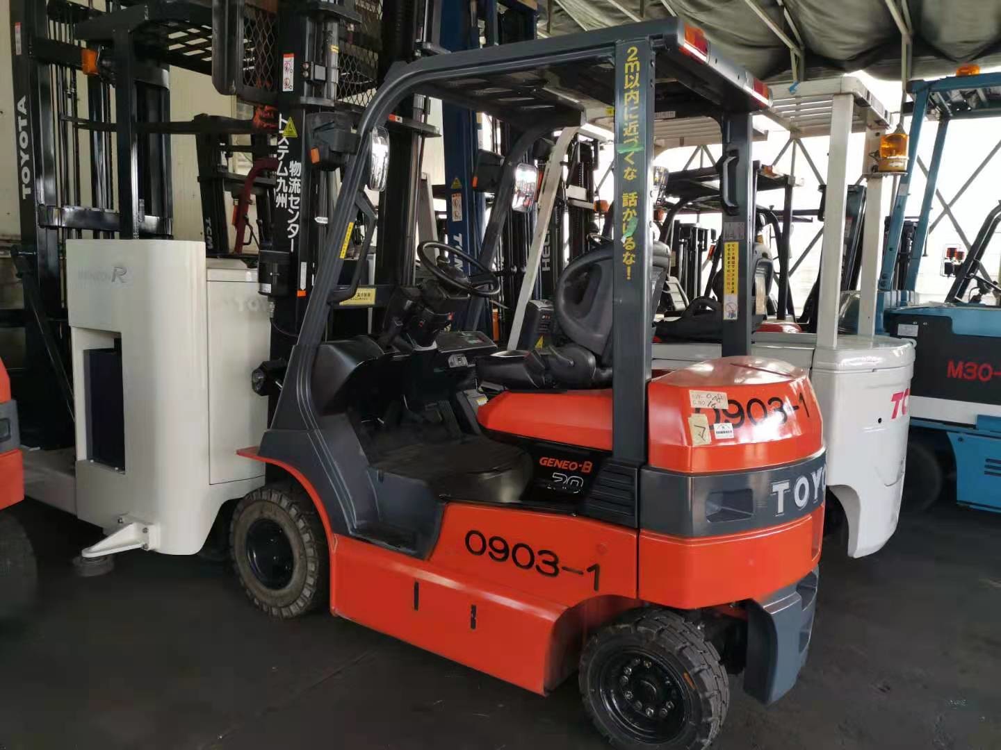 Counterweight Toyota FB20 Electric Second Hand Forklift 2 Ton