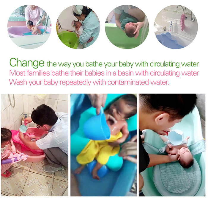 Music Function BPA Free Inflatable Baby Bathtub European Standard PVC Material