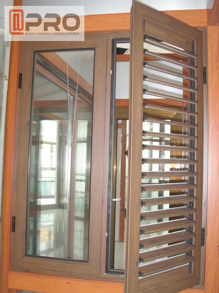 inward opening casement window,casement window with louvers,standard size casement window