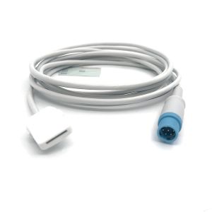  TPU Gray Spo2 Sensor Cable Single Pack For All Patient Types For Masimo 7 Pin To Drager Manufactures