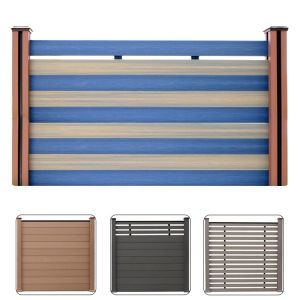WPC Plastic Wood Fence Boards Rotproof Composite Fence Boards